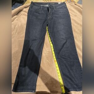 Chico's Dark Blue Straight Leg Crop